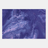 Blauwgroen blauw Violet Acrylposter Inpakpapier Vel (Voorkant 2)