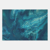 Blauwgroen blauw Violet Acrylposter Inpakpapier Vel (Voorkant)