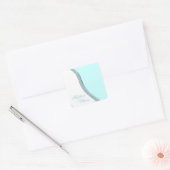 Blauwgroen Blauw Wedding Favoriet Label Envelope S (Envelop)
