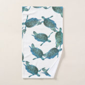 Blauwgroen blauw Zee Bad Handdoek (Handdoek)