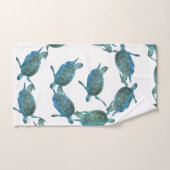 Blauwgroen blauw Zee Bad Handdoek (Handdoek)