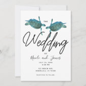 Blauwgroen blauw Zee Turtles Ocean Elegant Beach W Kaart (Voorkant)