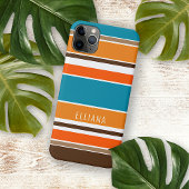 Blauwgroen Blauw Zomer Sinaasappel Oker Geel Wit S Case-Mate iPhone Case