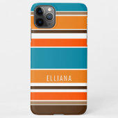 Blauwgroen Blauw Zomer Sinaasappel Oker Geel Wit S iPhone Hoesje (Achterkant)