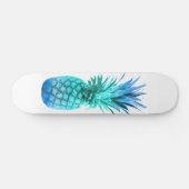 Blauwgroen blauwe ananas persoonlijk skateboard (Horizontaal)