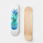 Blauwgroen blauwe ananas persoonlijk skateboard (Voorkant)