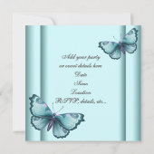 Blauwgroen blauwe blauwgroen blauwe hartafels kaart (Achterkant)