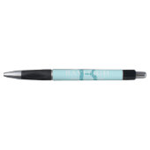 Blauwgroen Blauwe Bridal Partij Monogram Pen (Voorkant)