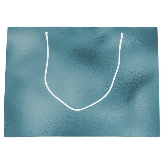 Blauwgroen Blauwe bruiloft Groot Cadeauzakje (Voorkant)