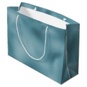 Blauwgroen Blauwe bruiloft Groot Cadeauzakje (Achterkant Gekanteld)