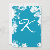 Blauwgroen blauwe  bruinbruinvissen kaart (Achterkant)