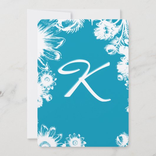 Blauwgroen blauwe  bruinbruinvissen kaart (Achterkant)