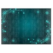 Blauwgroen blauwe dagdroominspiratie snijplank (Voorkant)