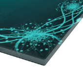 Blauwgroen blauwe dagdroominspiratie snijplank (Hoek)