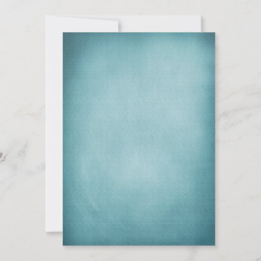 Blauwgroen blauwe dragonfly zweeft bruiloft kaart (Achterkant)