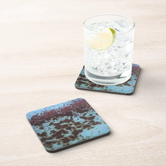 Blauwgroen blauwe en Paarse achtergrond Drankjes Onderzetter (Rechterzijde)