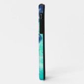 Blauwgroen, blauwe en zwarte marmertruien Case-Mate iPhone case (Achterkant/links)