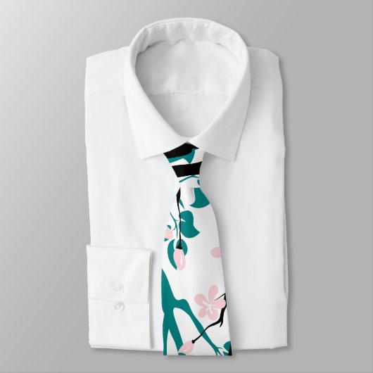 Blauwgroen blauwe en zwarte tak, bloemen met blauw stropdas (Gebonden)