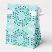 Blauwgroen Blauwe Floral Bedankdoosjes (Achterkant)