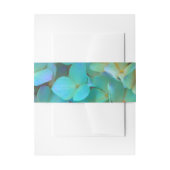 Blauwgroen blauwe gele roze hydrangeenbloem uitnodigingen wikkel (Voorkant Voorbeeld)