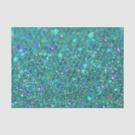 Blauwgroen blauwe glitter tissuepapier