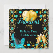 Blauwgroen blauwe goudballon op hoog niveau Champa Kaart (Voorkant)