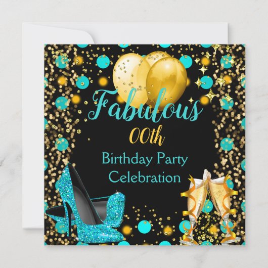 Blauwgroen blauwe goudballon op hoog niveau Champa Kaart (Voorkant)