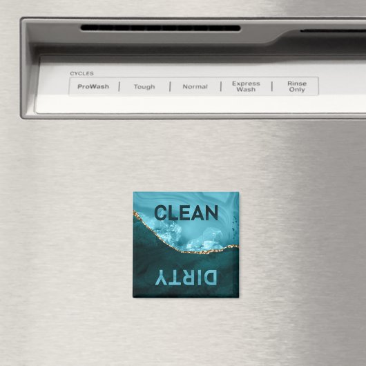 Blauwgroen blauwe grijze wasmachine magneet (Insitu (Vaatwasser))