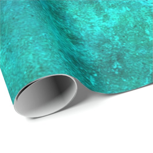 blauwgroen blauwe groene diepverzadigde rustige te cadeaupapier (Rol Hoek)