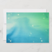 Blauwgroen Blauwe & Groene Dragonfly Huwelijksuitn Kaart (Achterkant)