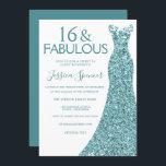 Blauwgroen Blauwe Groene Glitter Dress Sweet 16 Pa Kaart<br><div class="desc">Blauwgroen Blauwe Groene Glitter Dress Sweet 16 de Variaties van de Uitnodiging van de Partij aan de uitnodiging en de overeenkomstige punten in onze opslag</div>