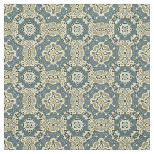 Blauwgroen blauwe groene grijze Ochre Hip Orient B Stof