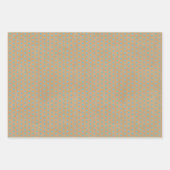 Blauwgroen blauwe groene lijnen Faux Rustic Brown Inpakpapier Vel (Voorkant 3)