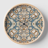 Blauwgroen blauwe heupbohemiaanse kunst met bruine (Voorkant)