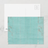 blauwgroen blauwe houtgungy briefkaart (Voorkant / Achterkant)