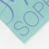Blauwgroen blauwe meisjesnaam Aangepast - Aangepas Fleece Deken (Hoek)