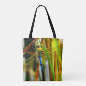 Blauwgroen Blauwe ooglibel gepersonaliseerd w / Na Tote Bag (Achterkant)