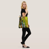 Blauwgroen Blauwe ooglibel gepersonaliseerd w / Na Tote Bag (Op model)