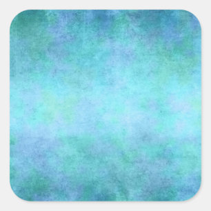 Blauwgroen blauwe, Paarse, Aqua- en Violet Waterve Vierkante Sticker