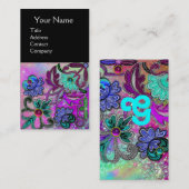BLAUWGROEN BLAUWE PAARSE LACE-STROMEN GEMSTONES Bl Visitekaartje (Voorkant / Achterkant)