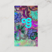 BLAUWGROEN BLAUWE PAARSE LACE-STROMEN GEMSTONES Bl Visitekaartje (Achterkant)