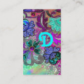 BLAUWGROEN BLAUWE PAARSE LACE-STROMEN GEMSTONES Bl Visitekaartje (Achterkant)