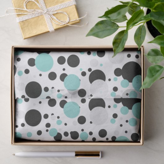 BLAUWGROEN Blauwe Polka Dot Vrijgezellenfeest Part Tissuepapier (Geschenk)