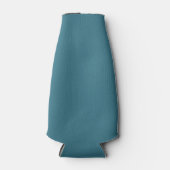 Blauwgroen blauwe, vaste kleur flesjeskoeler (Voorkant)