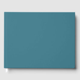 Blauwgroen blauwe, vaste kleur gastenboek