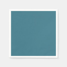 Blauwgroen blauwe, vaste kleur servet