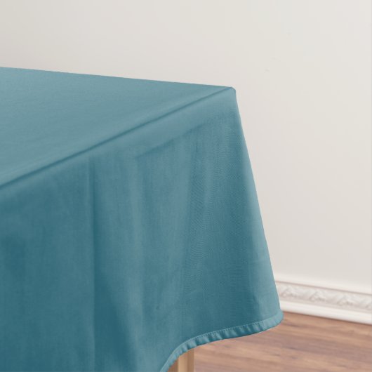 Blauwgroen blauwe, vaste kleur tafelkleed (Voorbeeld)