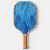 Blauwgroen Blauwe Veren van de Macaw Parrot Pickleball Paddle (Voorkant)