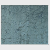 Blauwgroen blauwe Vintage ontkoppeling van textuur Cadeaupapier (Vlak)