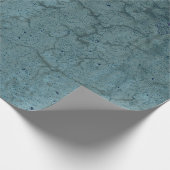 Blauwgroen blauwe Vintage ontkoppeling van textuur Cadeaupapier (Hoek)